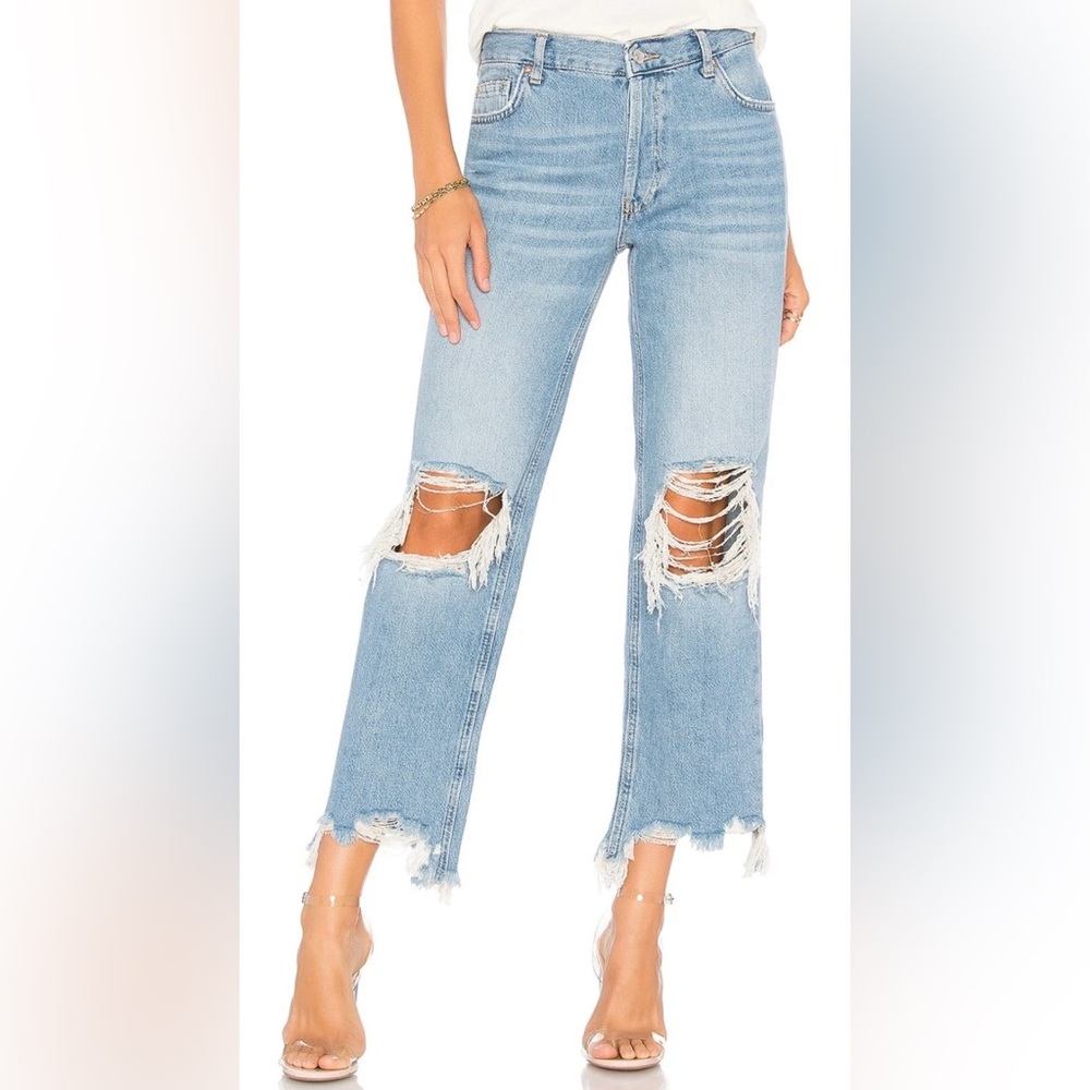 We The Free Maggie Mid Rise Cropped Jeans